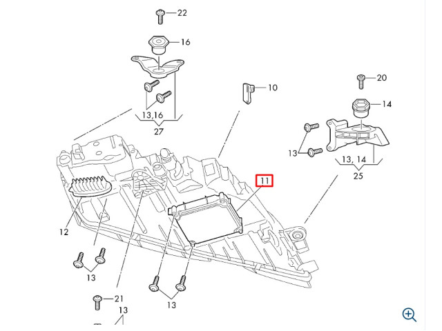 Блок управления светом фар LED 7P5941591AD Seat Skoda Volkswagen Блок управления светом фар LED 7P5941591AD Seat Skoda Volkswagen
